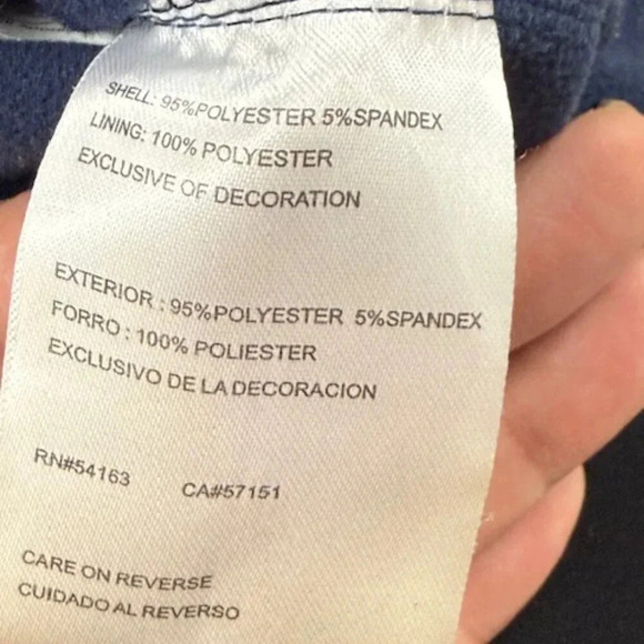 NFL Denver Broncos Mens Large Jacket Full Zip Navy Blue and Embroidered Bronco - Picture 4 of 12